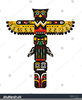 Indian Totem Pole Clipart Image