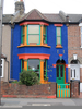 Brightly Painted Houses Image