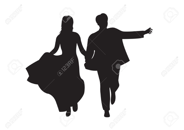 Bride And Groom Outline Clipart Free Images At Clker Vector This Image As