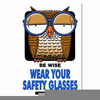 Safety Glasses Reminder Clipart Image