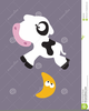 Cow Jumping Over Moon Clipart Image