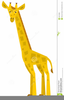 Animated Giraffe Clipart Image