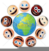 Clipart Multiracial Smiley Faces Image