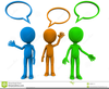 People Speaking Clipart Image