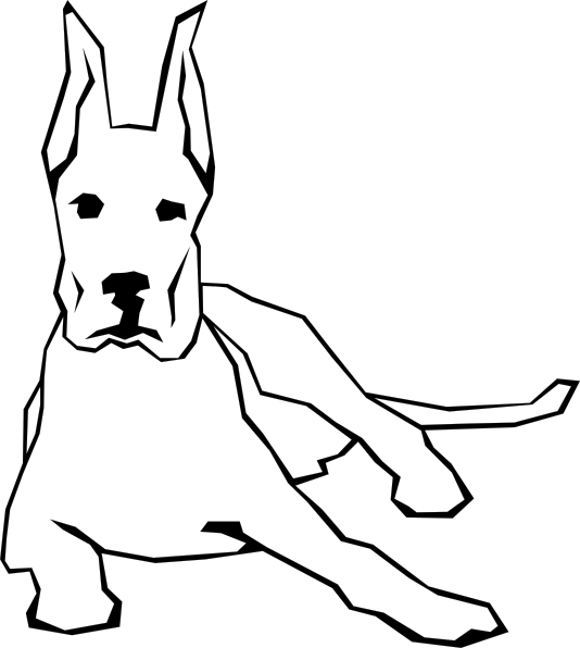 clip art dog drawing - photo #5