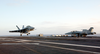 An F/a-18f  Super Hornet  Lands On Deck. Image