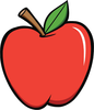 Free School Apple Clipart Image