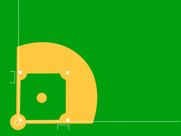 baseball diamond diagram. Baseball Diamond