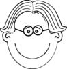 Boy With Glasses Clip Art