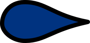 Blue Drop Aerodynamic Clip Art