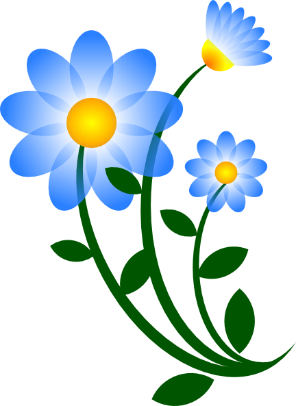 Blue Flower Clip Art at Clker.com - vector clip art online, royalty