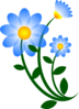 Blue Flower Clip Art