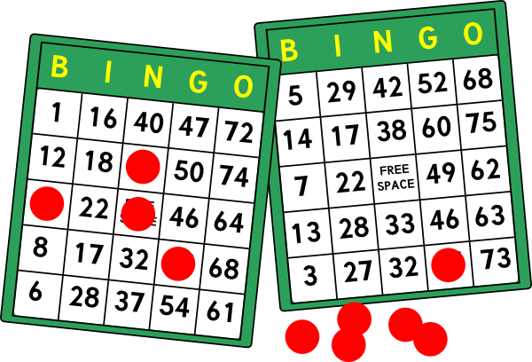 free clipart of bingo cards - photo #1