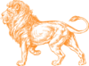 Orange Lion Clip Art