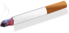 Burning Cigarette Clip Art