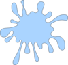 Light Blue Splotch Clip Art