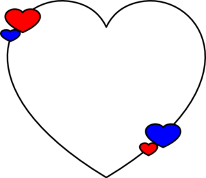 Hearts Blue & Red Clip Art at Clker.com - vector clip art online