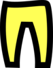 Yellow Trousers Clip Art