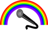 Rainbow Mic Clip Art