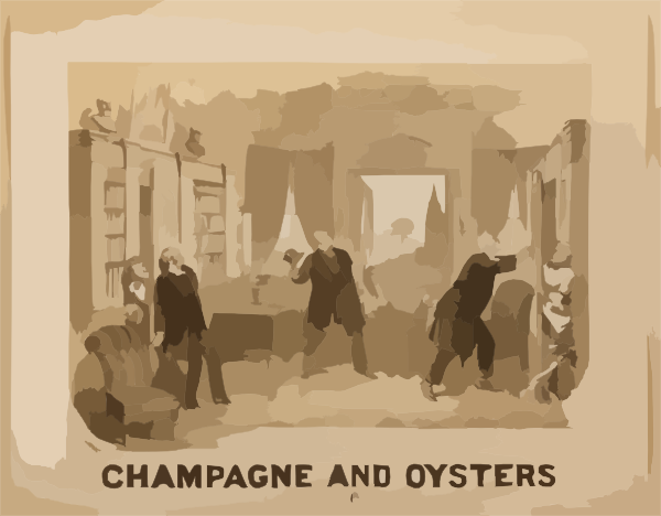 Champagne And Oysters clip art Champagne And Oysters clip art