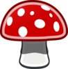 Mushroom Red Spots Clip Art
