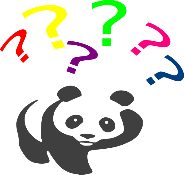 clipart panda question - photo #3