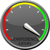 Confidence Level Gauge Clip Art