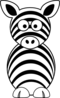 Black White Zebra Clip Art