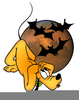 Disney Clipart Halloween Mickey Pluto Moon Image