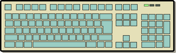 computer keyboard clipart eps - photo #13