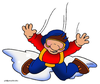 Parachute Jump Clipart Image