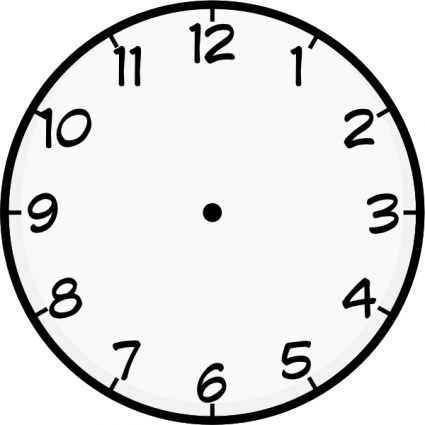 digital clock clipart