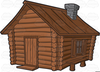 Log Cabin Graphics Clipart Image
