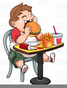 Eating Like A Pig Clipart Image