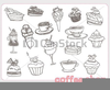 Coffee Dessert Clipart Image