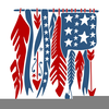 Patriotic Butterfly Clipart Image