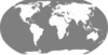 World Map Vector Grey Clip Art