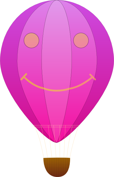 hot air balloon. Happy Hot Air Balloon Cartoon