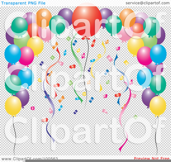 Clipart Balloons Confetti | Free Images at Clker.com - vector clip art