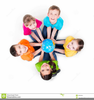 Children Sitting In A Circle Clipart Image