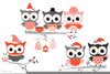 Free Modern Owl Clipart Image