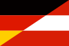 German Austrian Flag Hybrid Clip Art