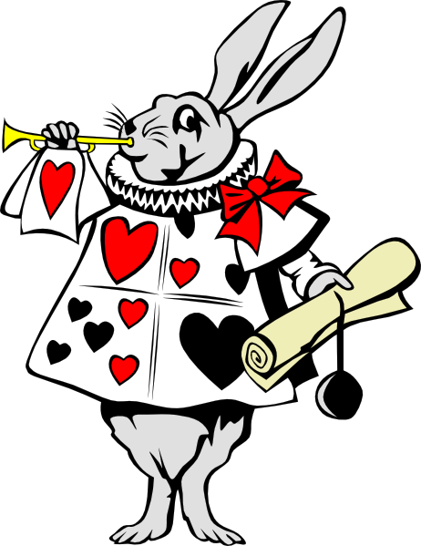 cute rabbit clipart. Rabbit From Alice In