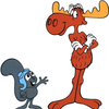 Free Rocky And Bullwinkle Clipart Image