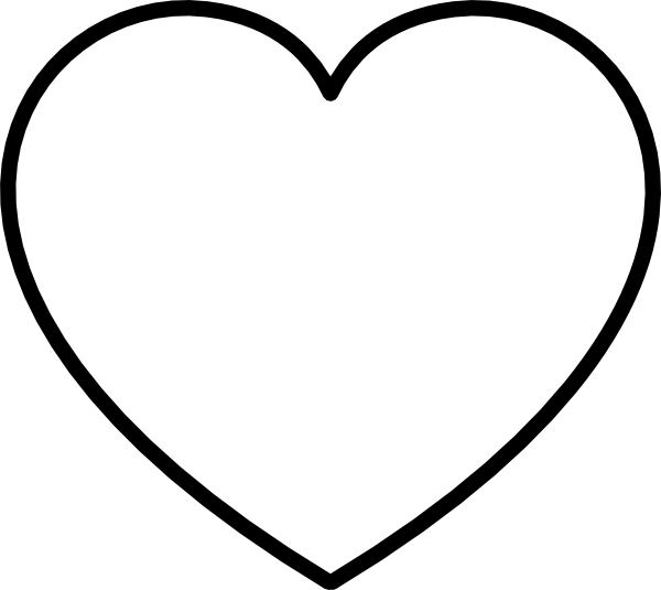 heart clipart free black and white - photo #18