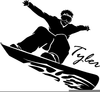 Snowboard Designer Clipart Image