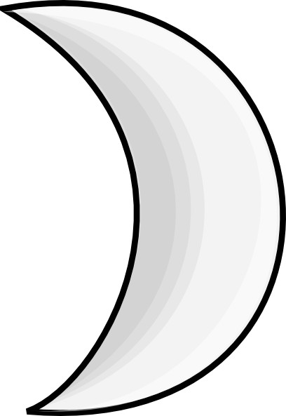 moon clipart black and white - photo #39