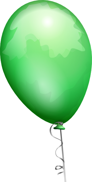 green balloon clip art - photo #17