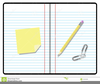 Pencil And Notebook Clipart Image