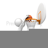Dunking Basketball Clipart Image